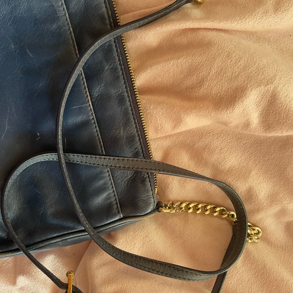 Michael Kors Navy Leather Crossbody Bag - Picture 6 of 6